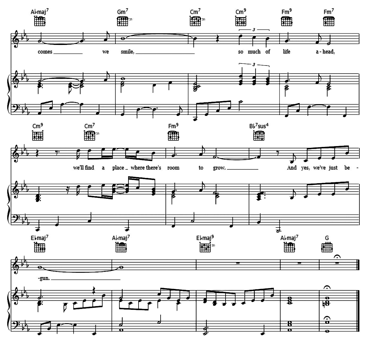 We've Only Just Begun sheet music 4