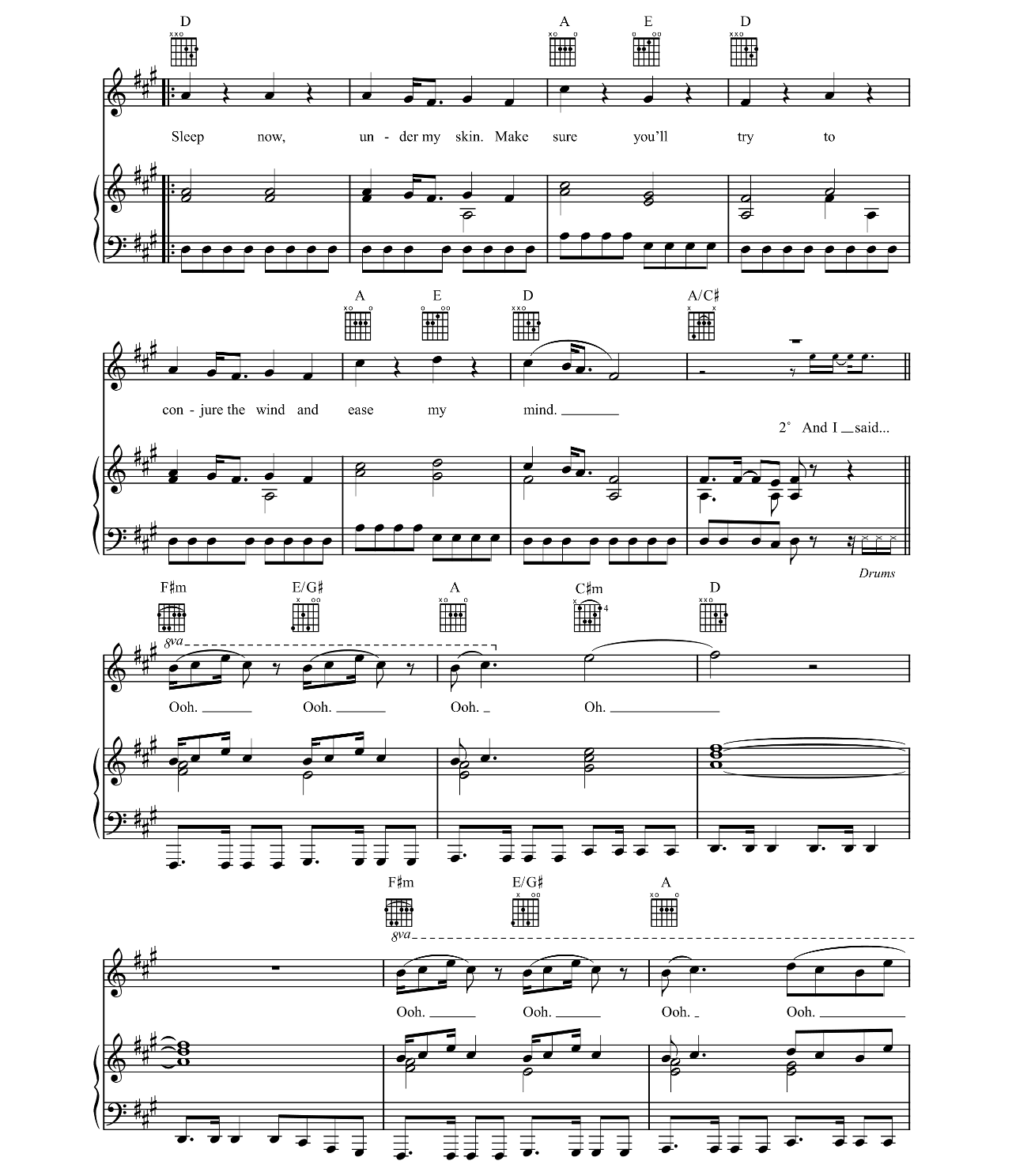 Brother sheet music 2