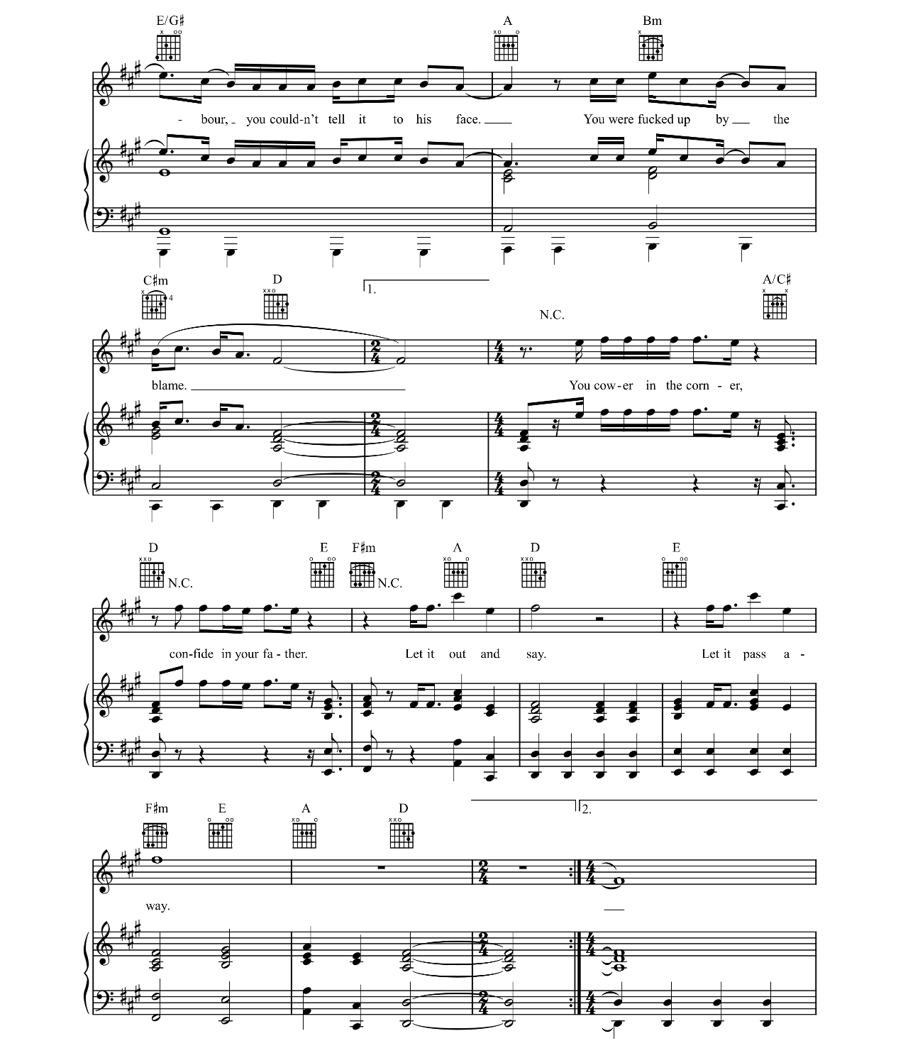 Brother sheet music 4