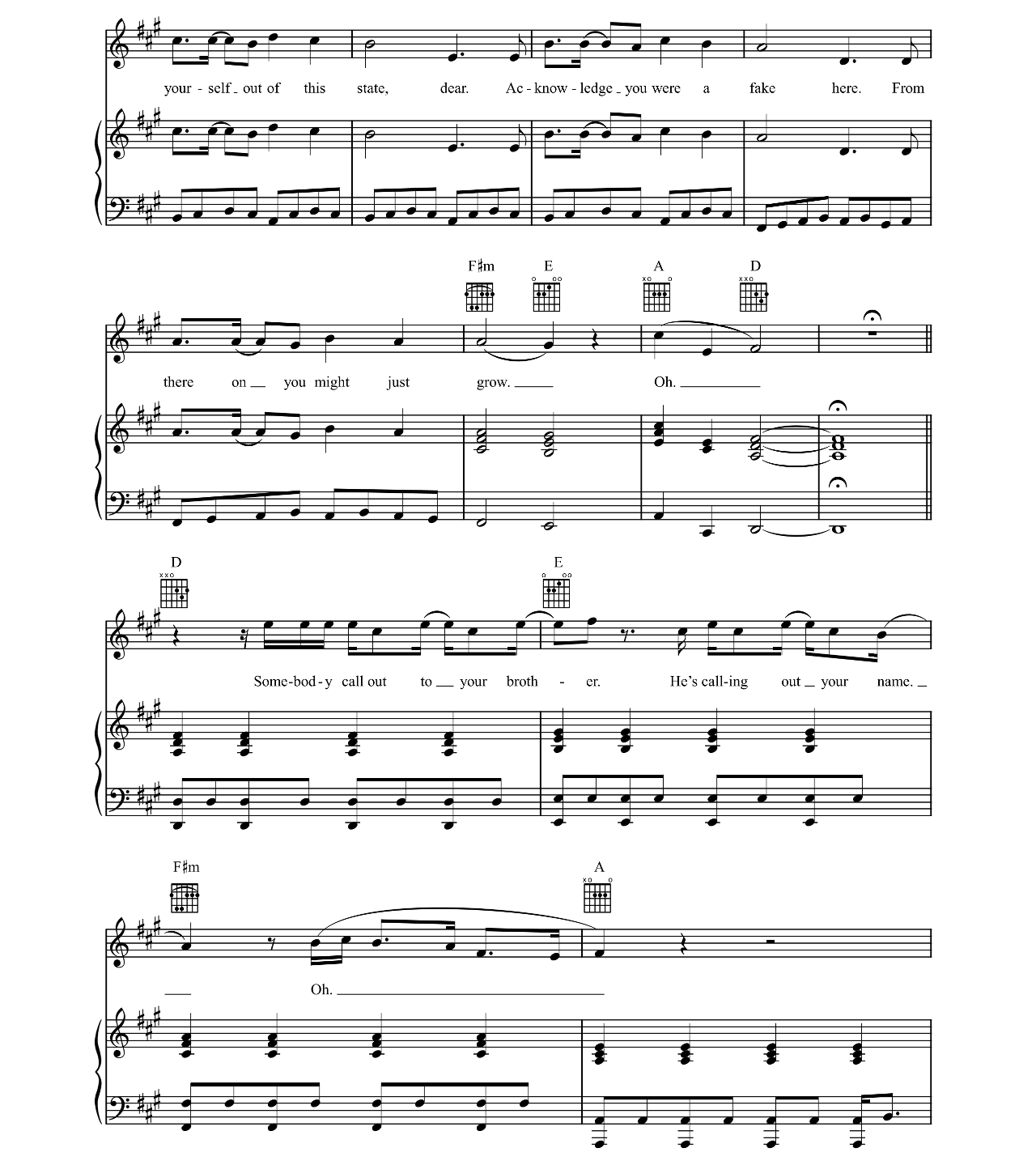 Brother sheet music 6