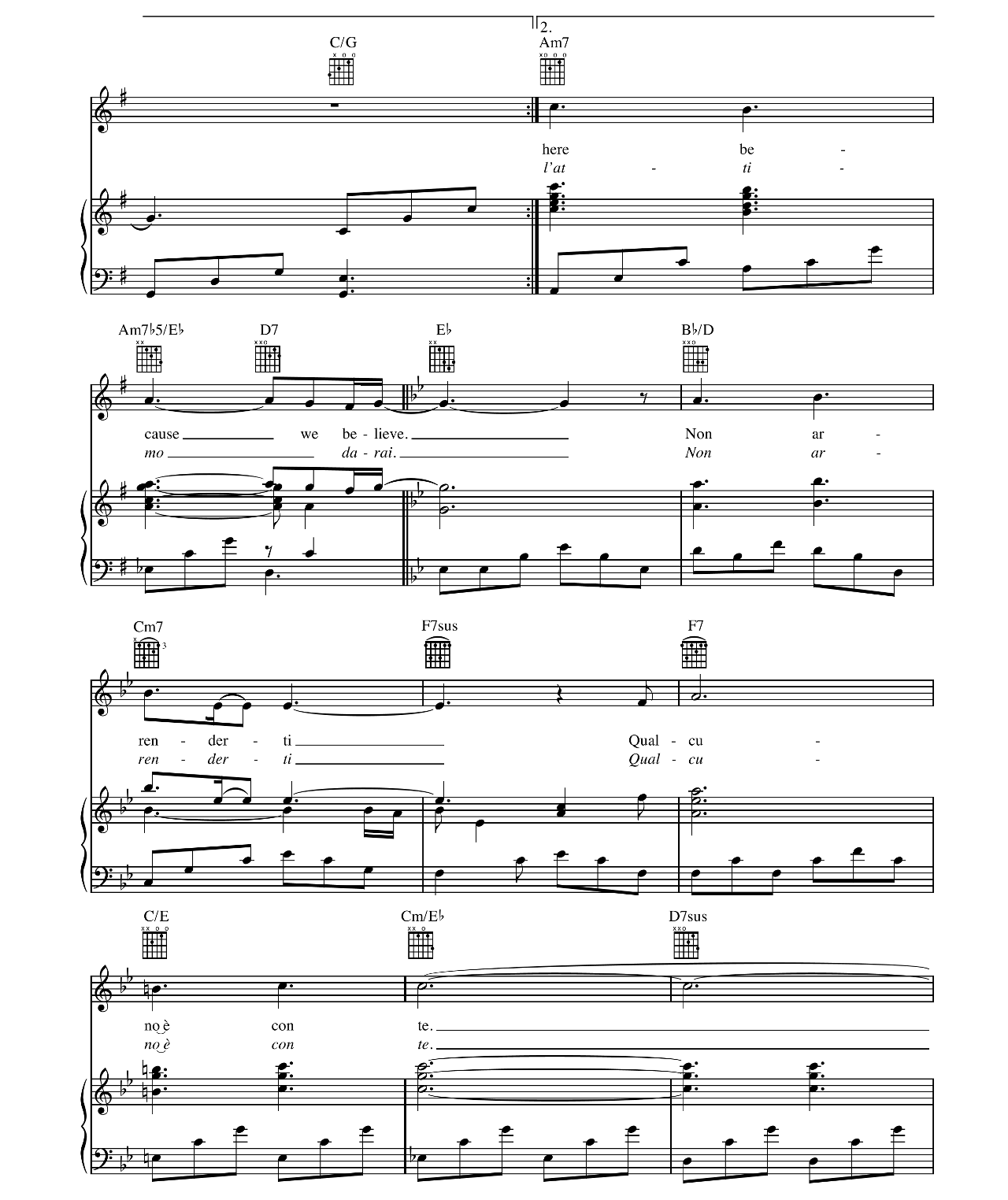 Because We Believe sheet music 7