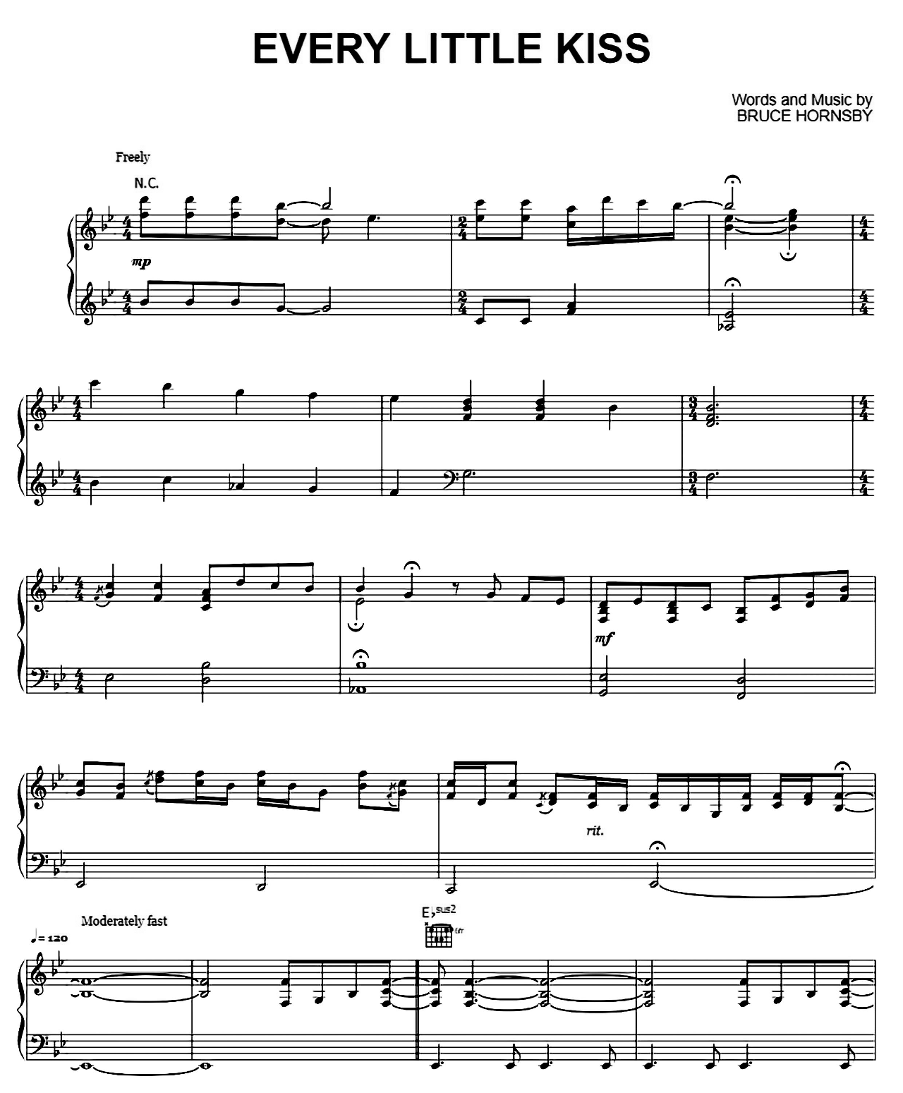 Every Little Kiss sheet music