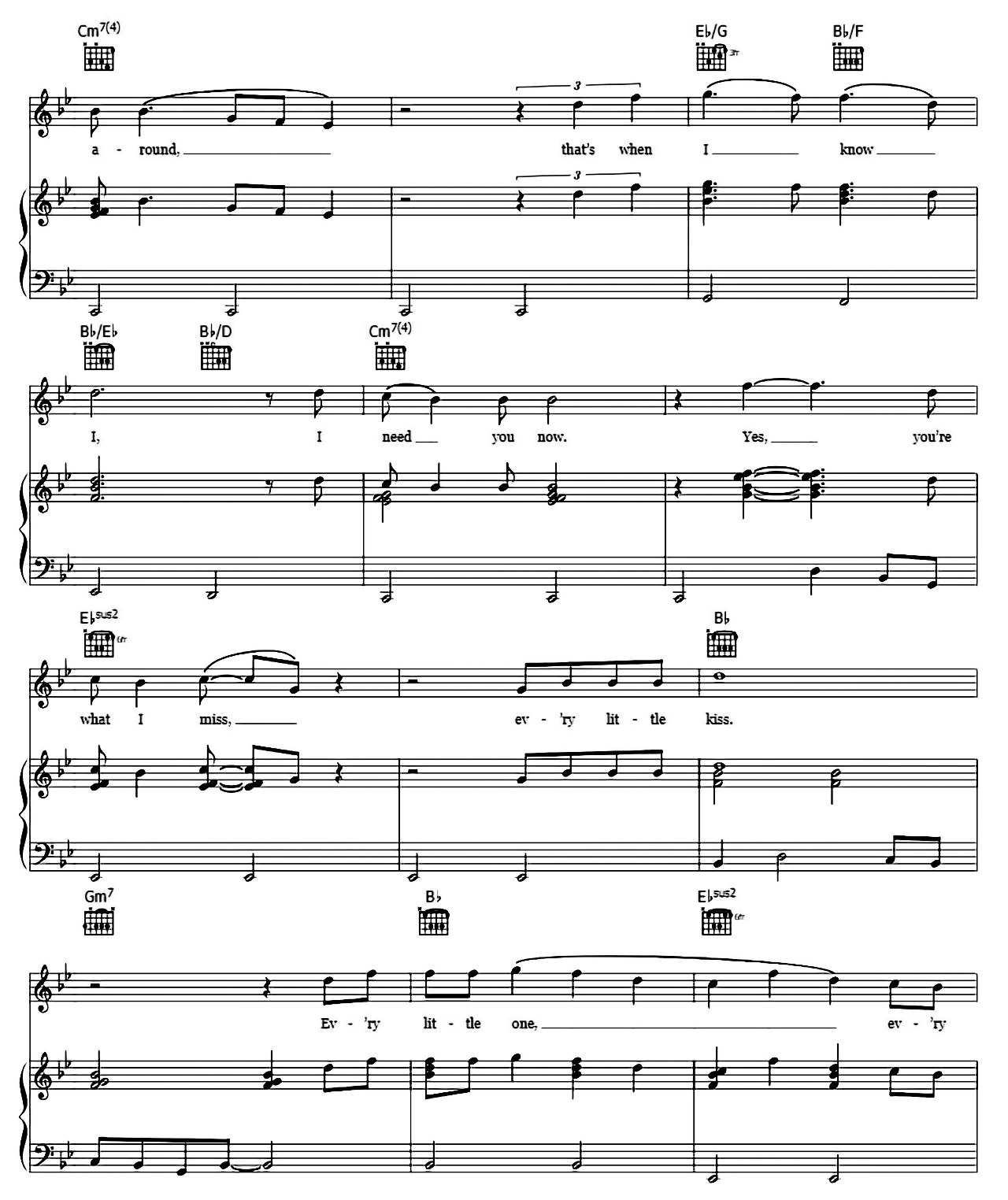 Every Little Kiss sheet music 6