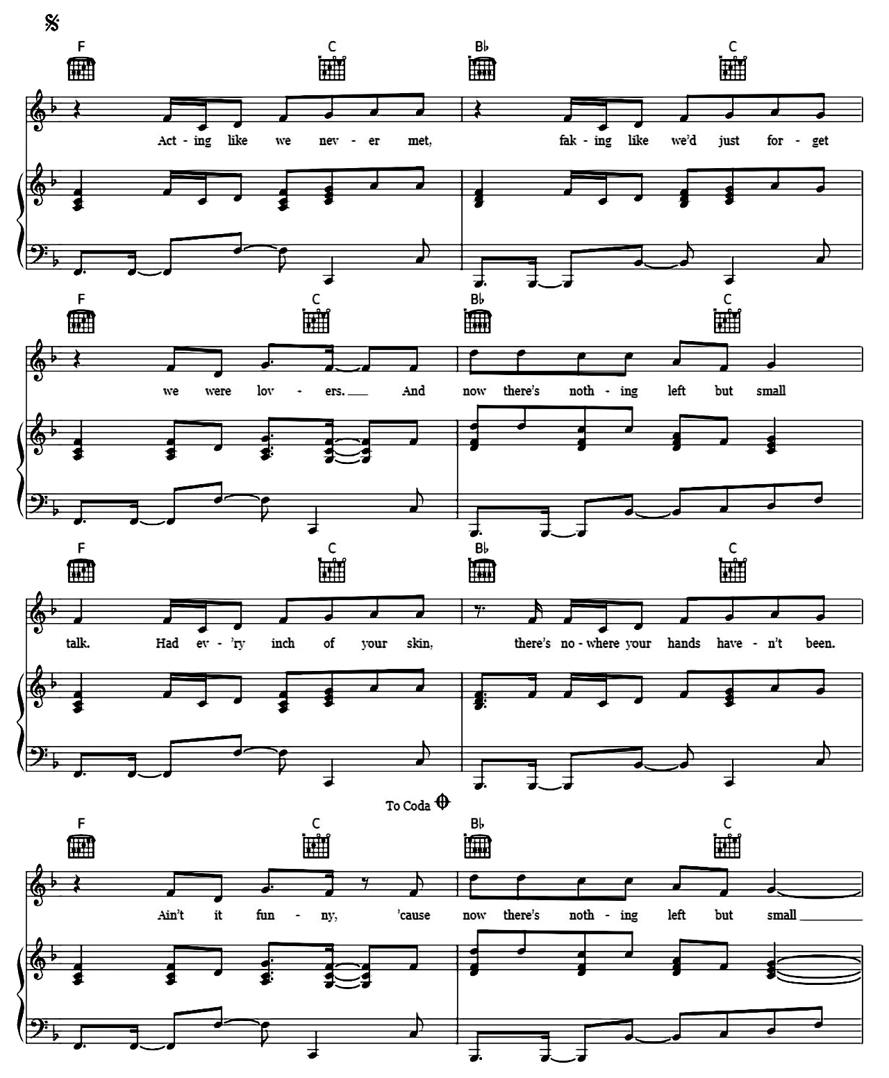 Small Talk sheet music 3