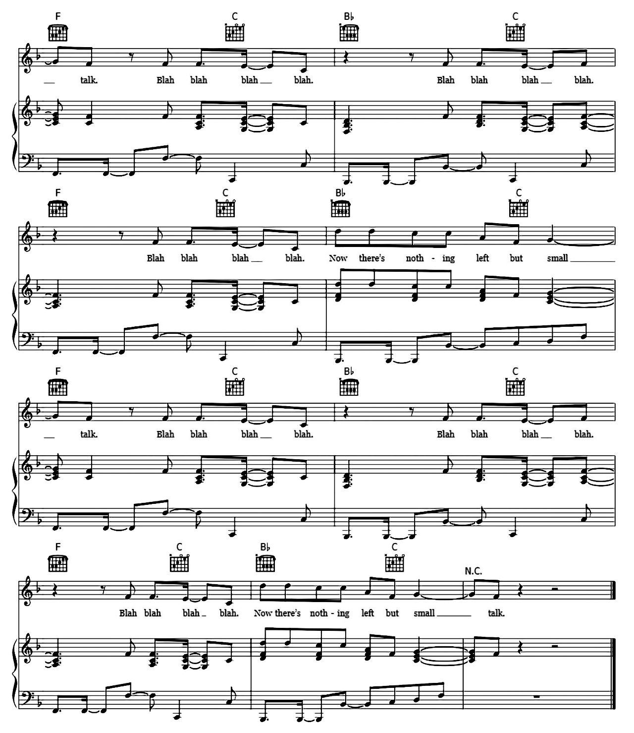 Small Talk sheet music 8