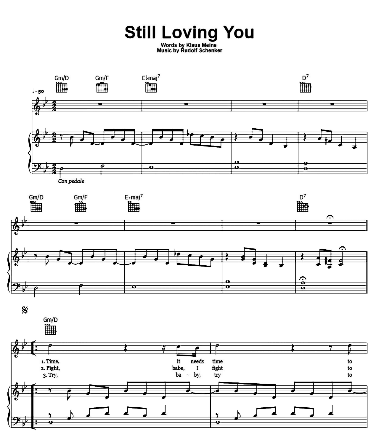 Still Loving You sheet music