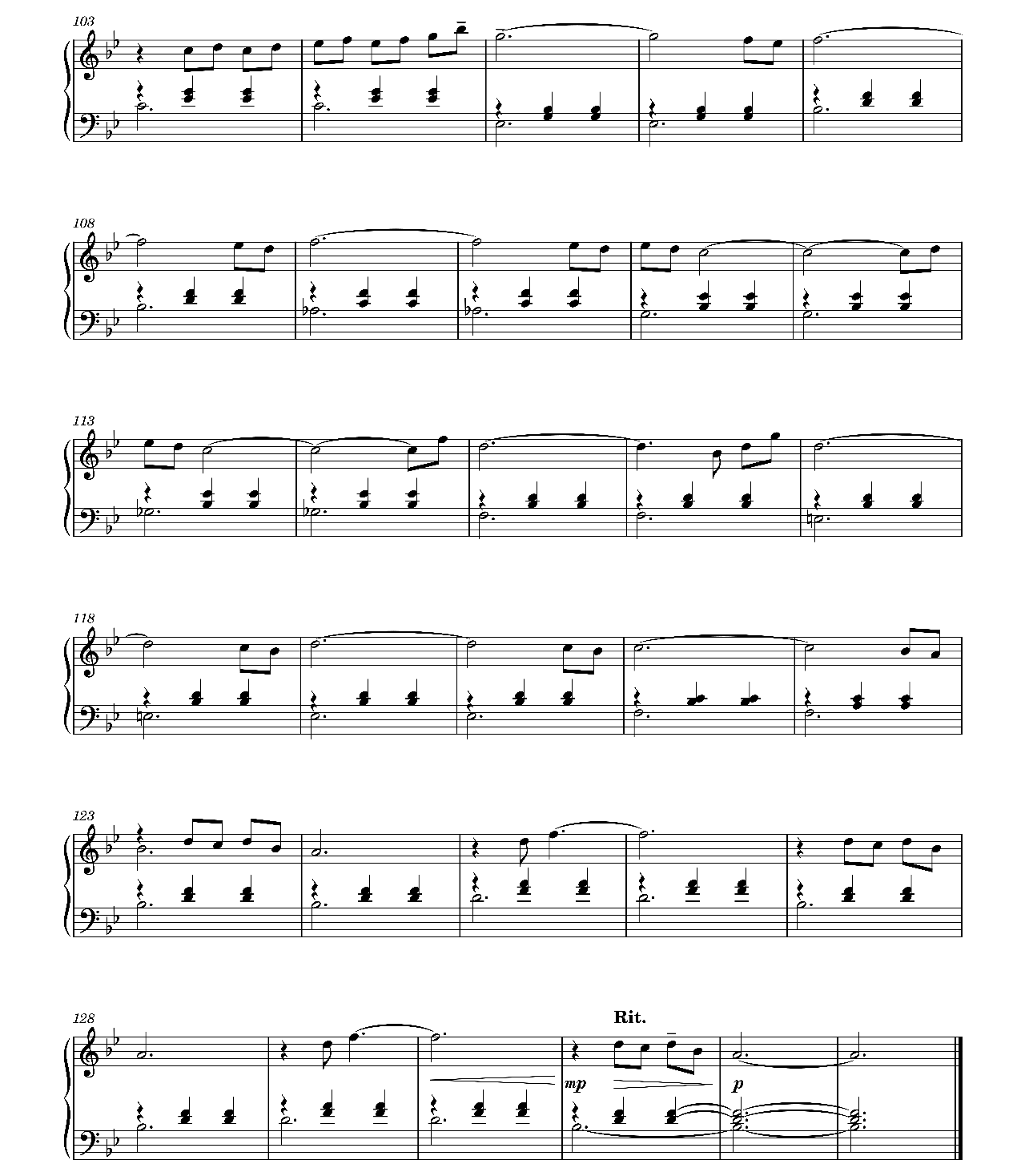 Bluebird sheet music 5