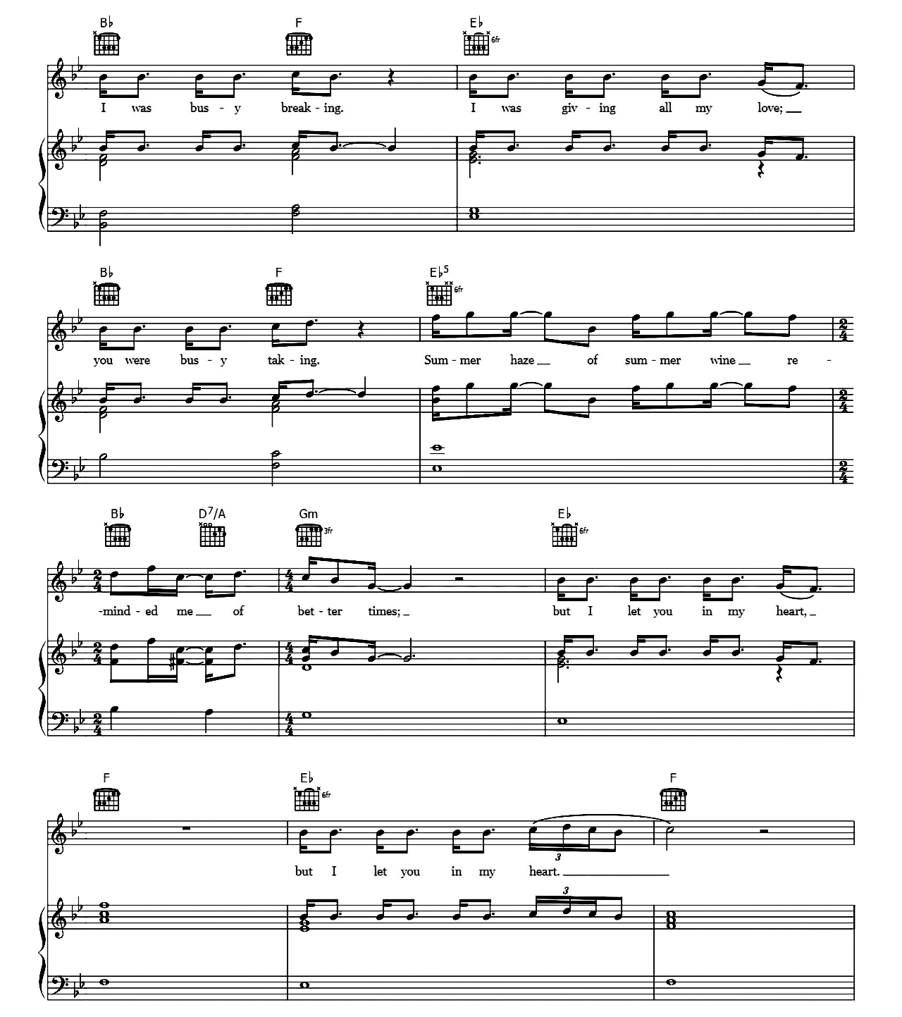 Breaking Hearts sheet music 4