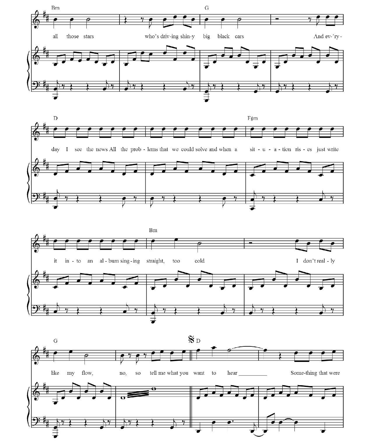 Secrets sheet music 4