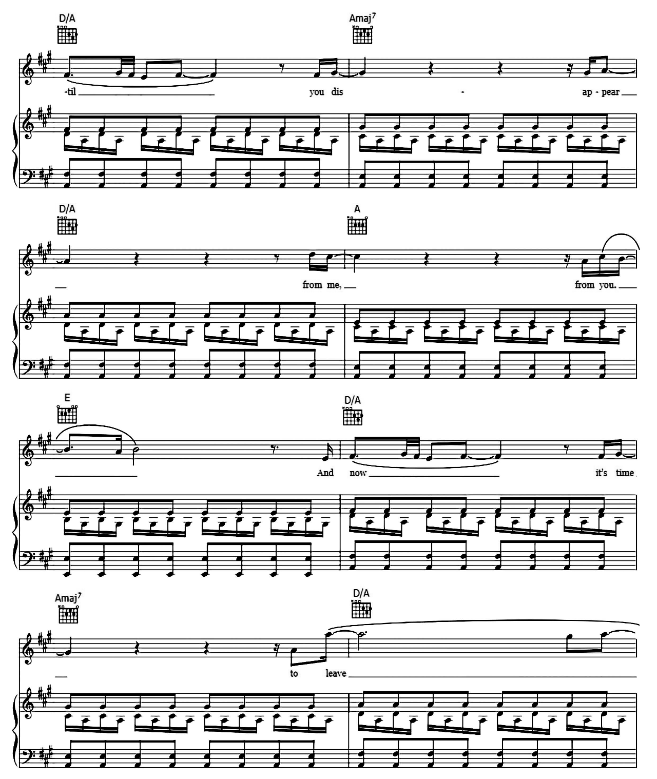To Build A Home sheet music 4
