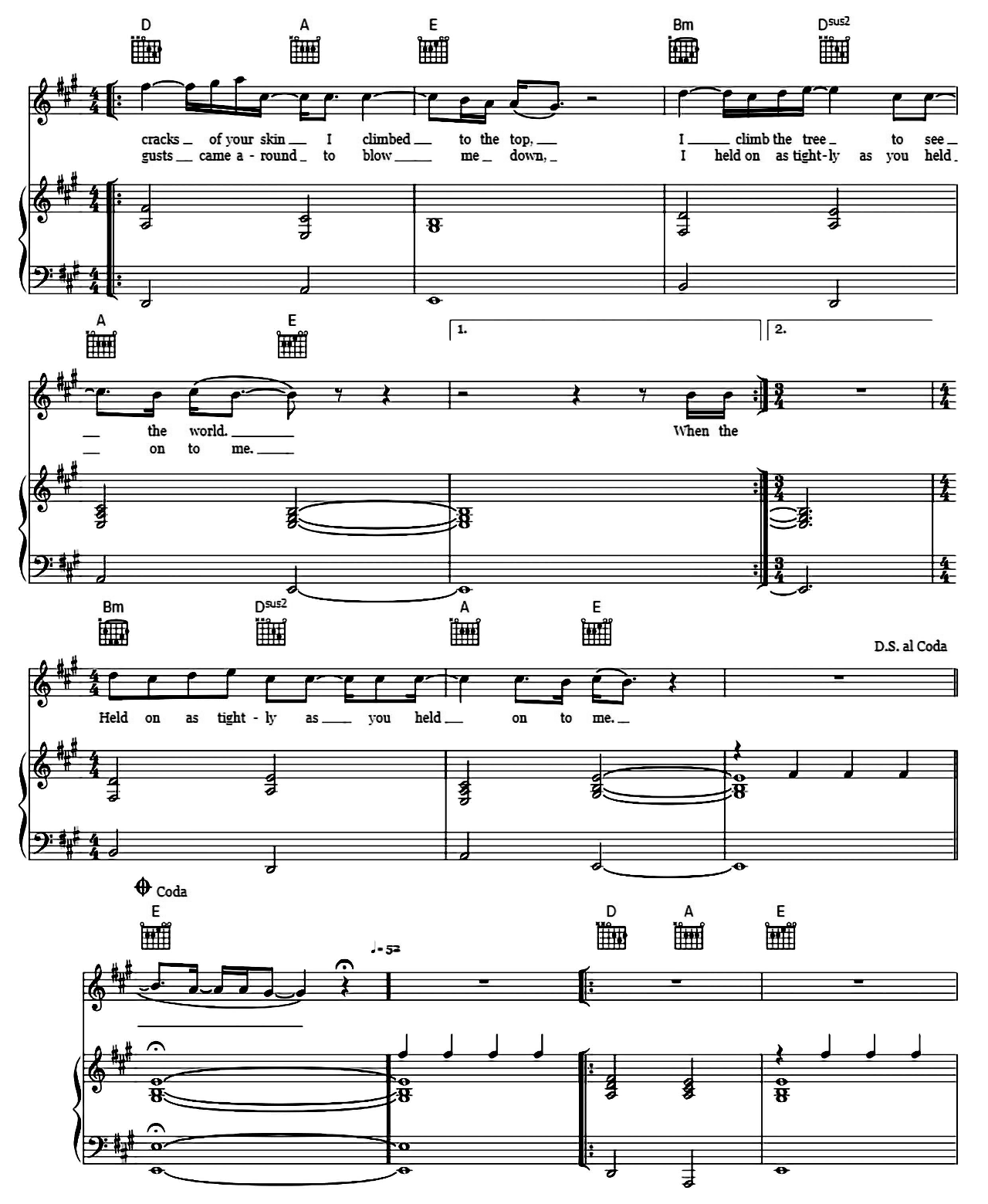 To Build A Home sheet music 6
