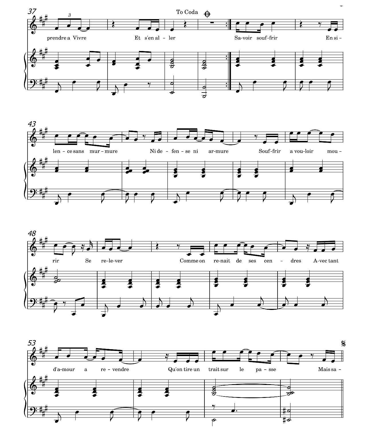 Savoir Aimer sheet music 3