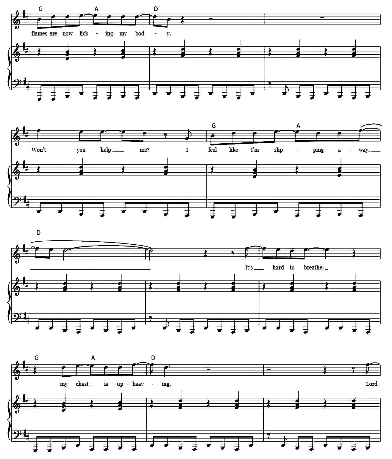 Burning Love sheet music 6