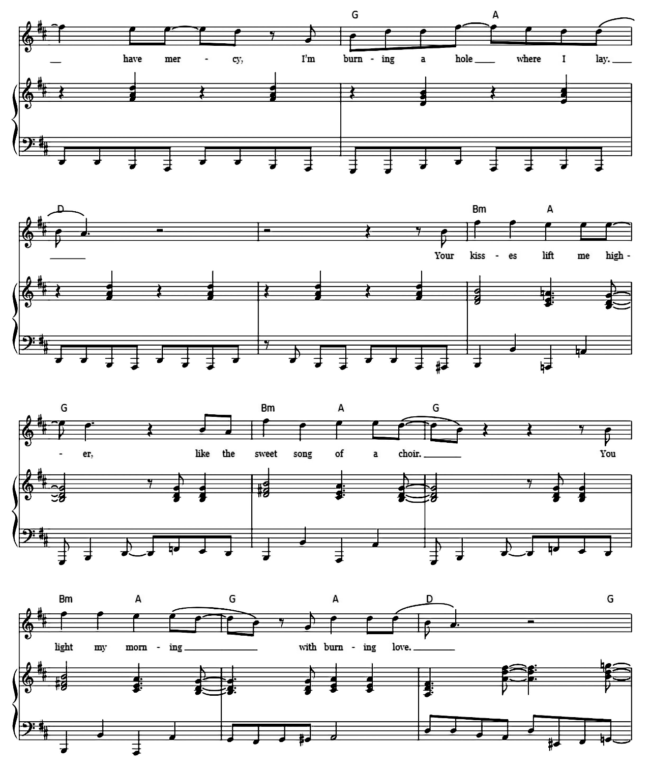 Burning Love sheet music 7