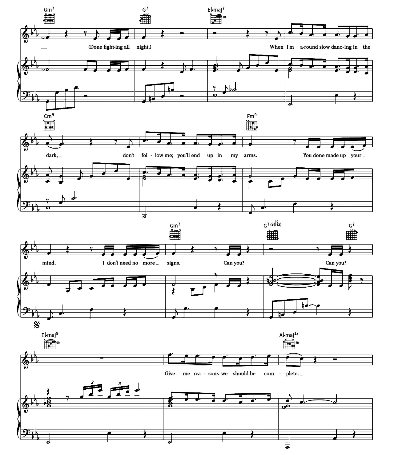 Slow Dancing In The Dark sheet music 2