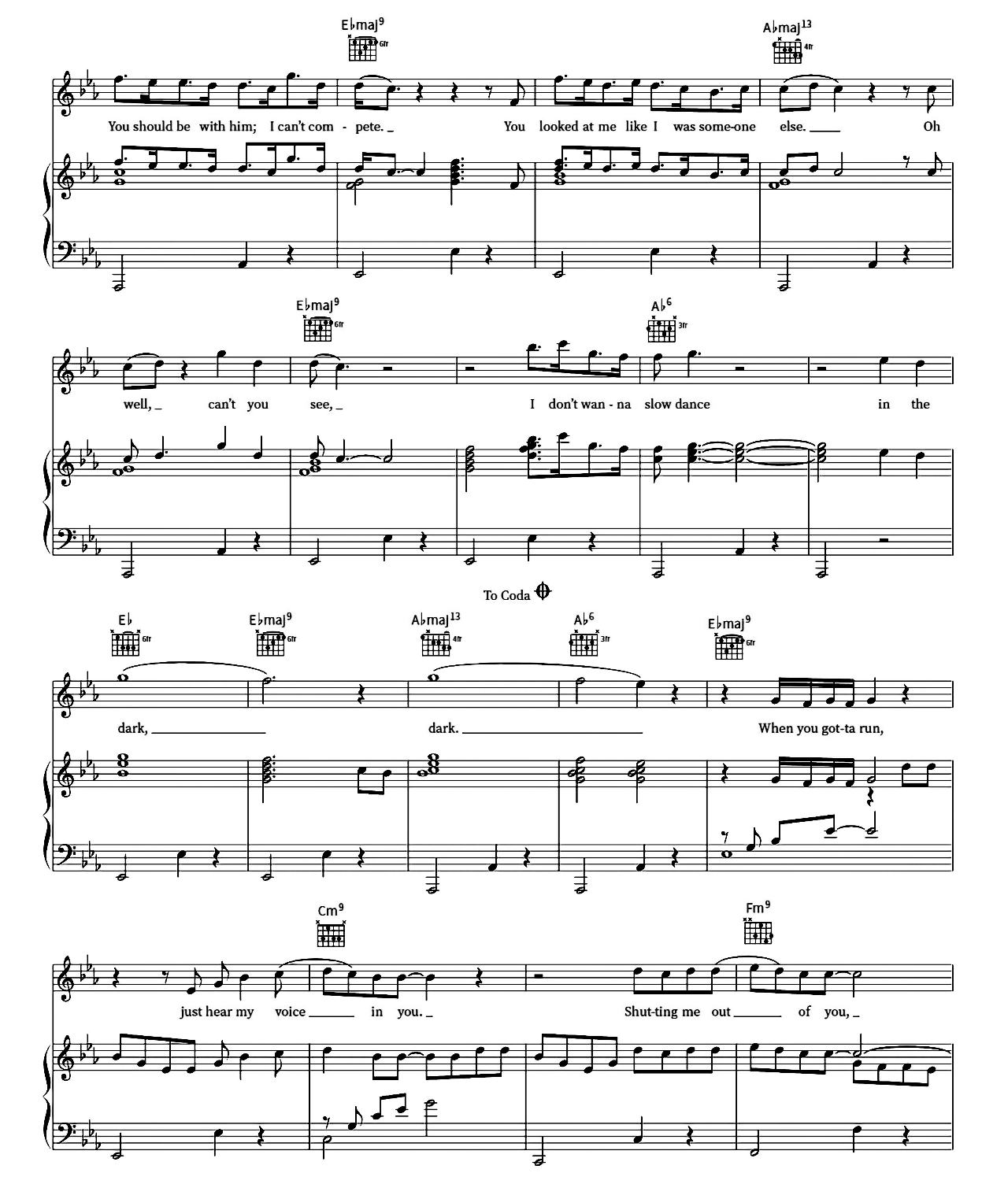 Slow Dancing In The Dark sheet music 3