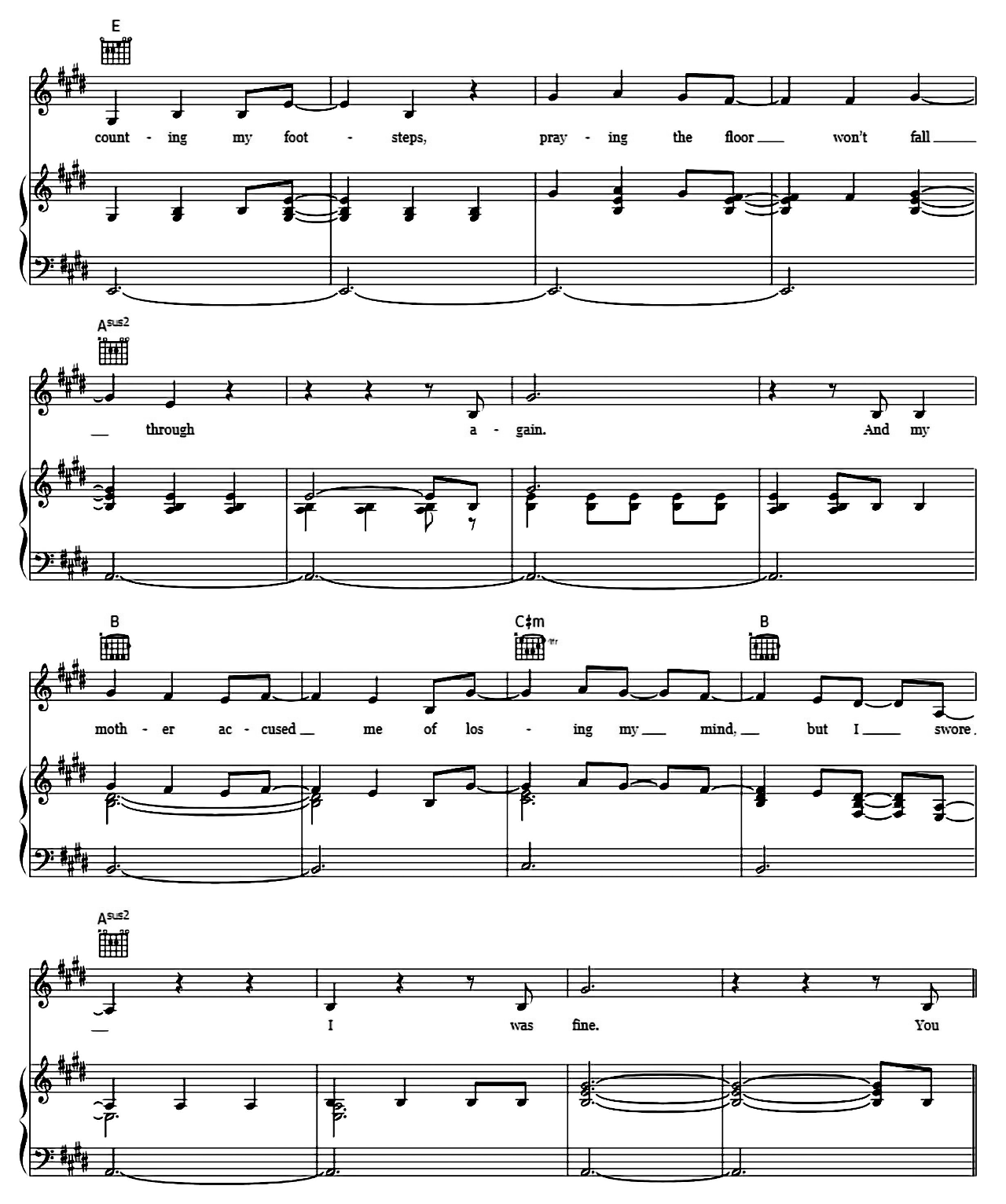 Dear John sheet music 2