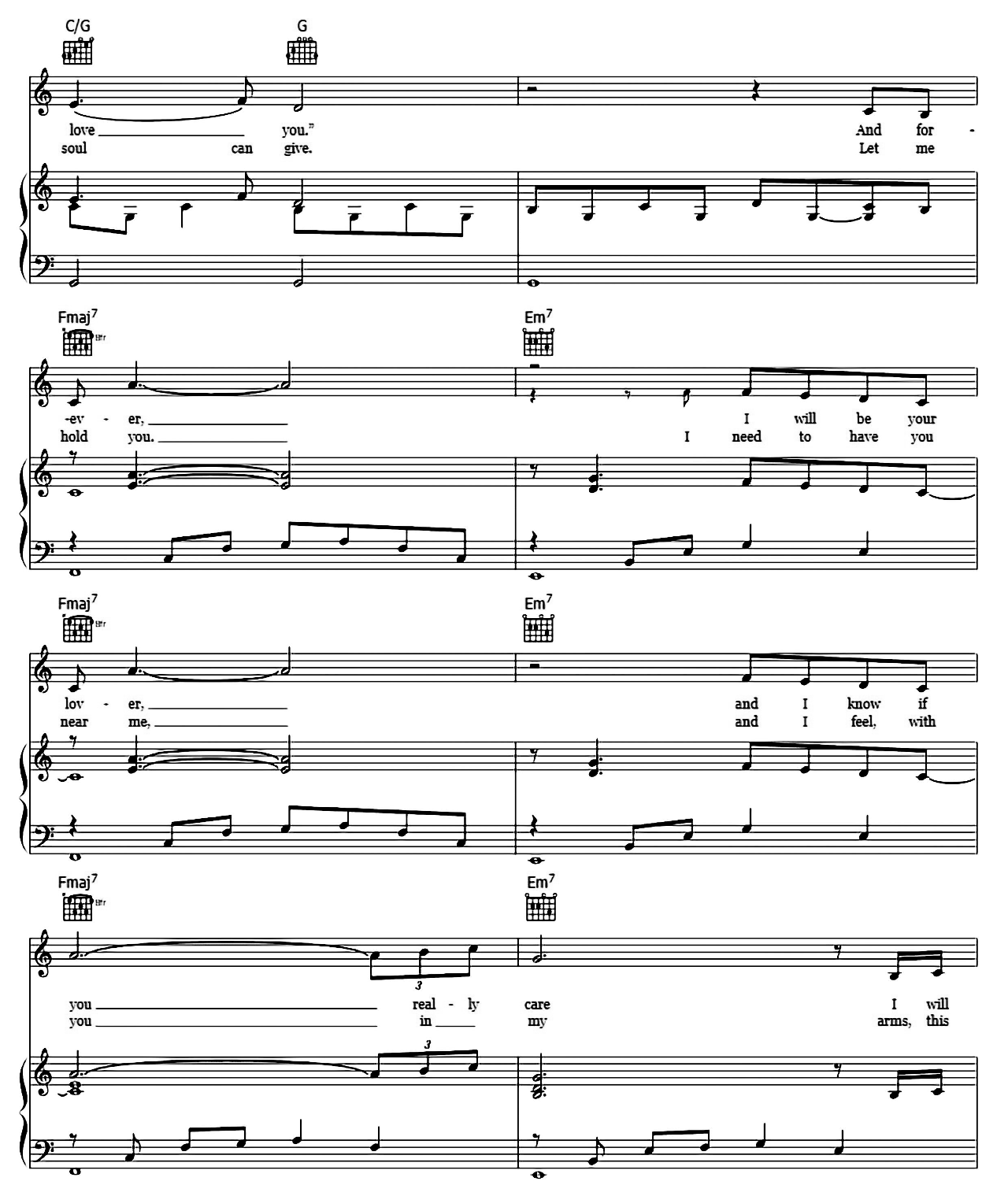 Truly sheet music 2