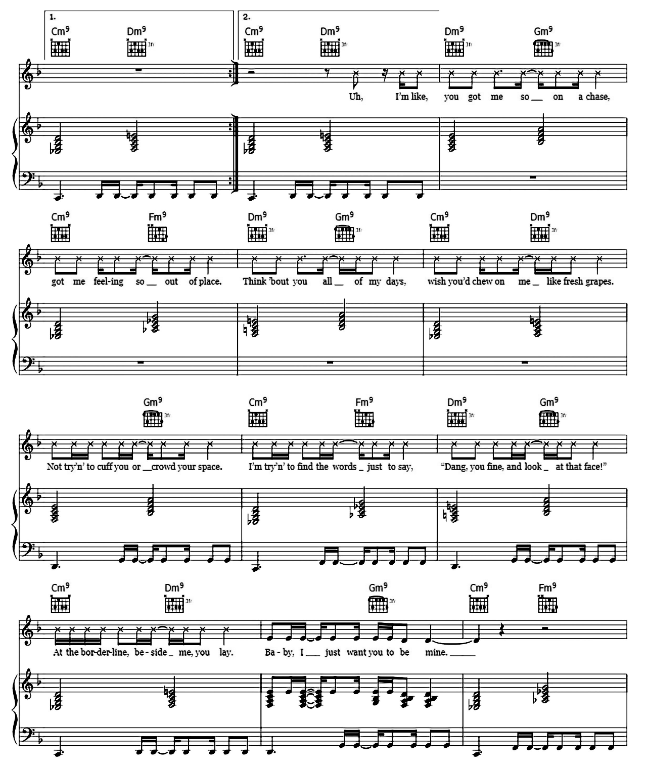 Borderline sheet music 5