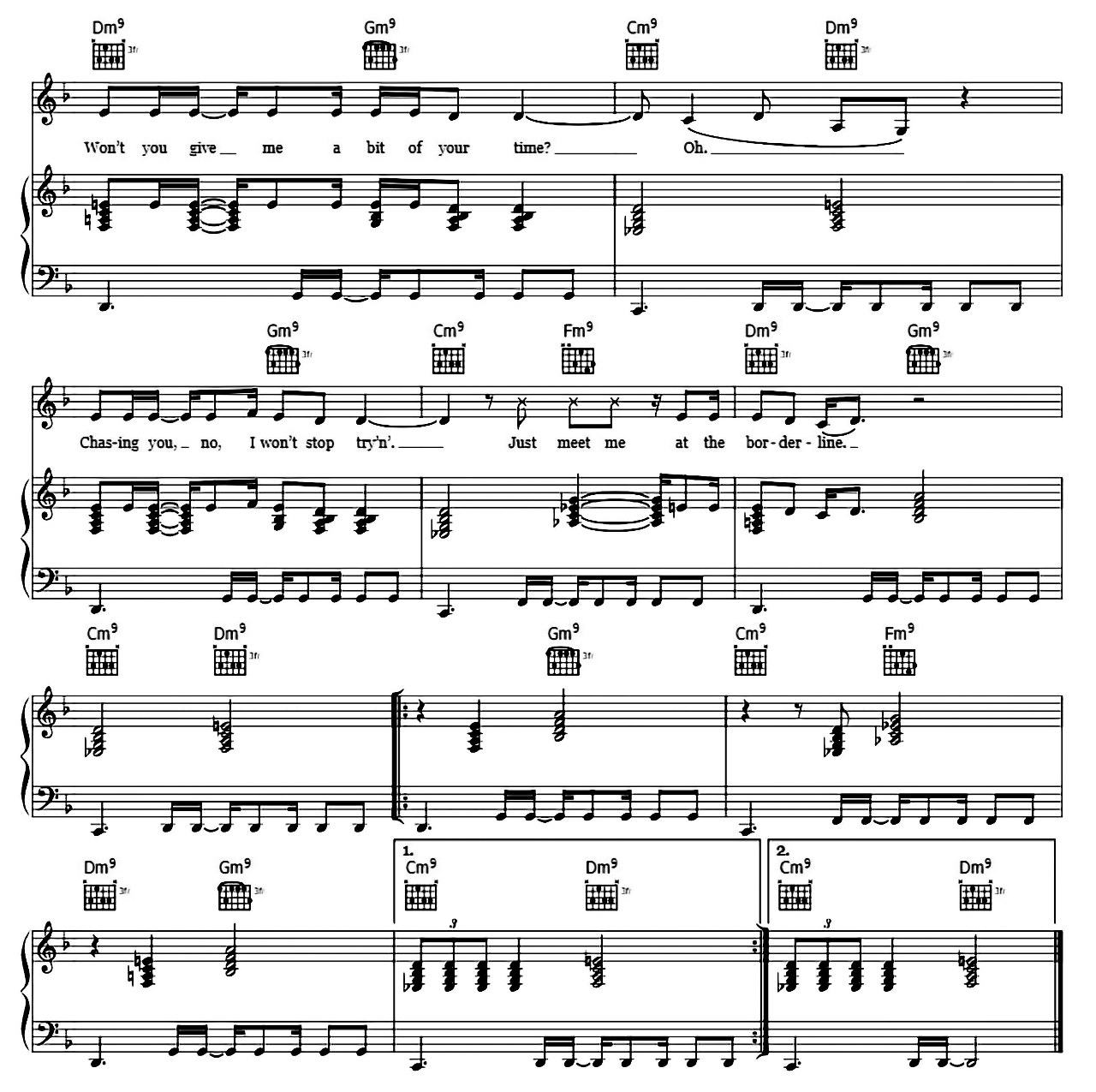 Borderline sheet music 6