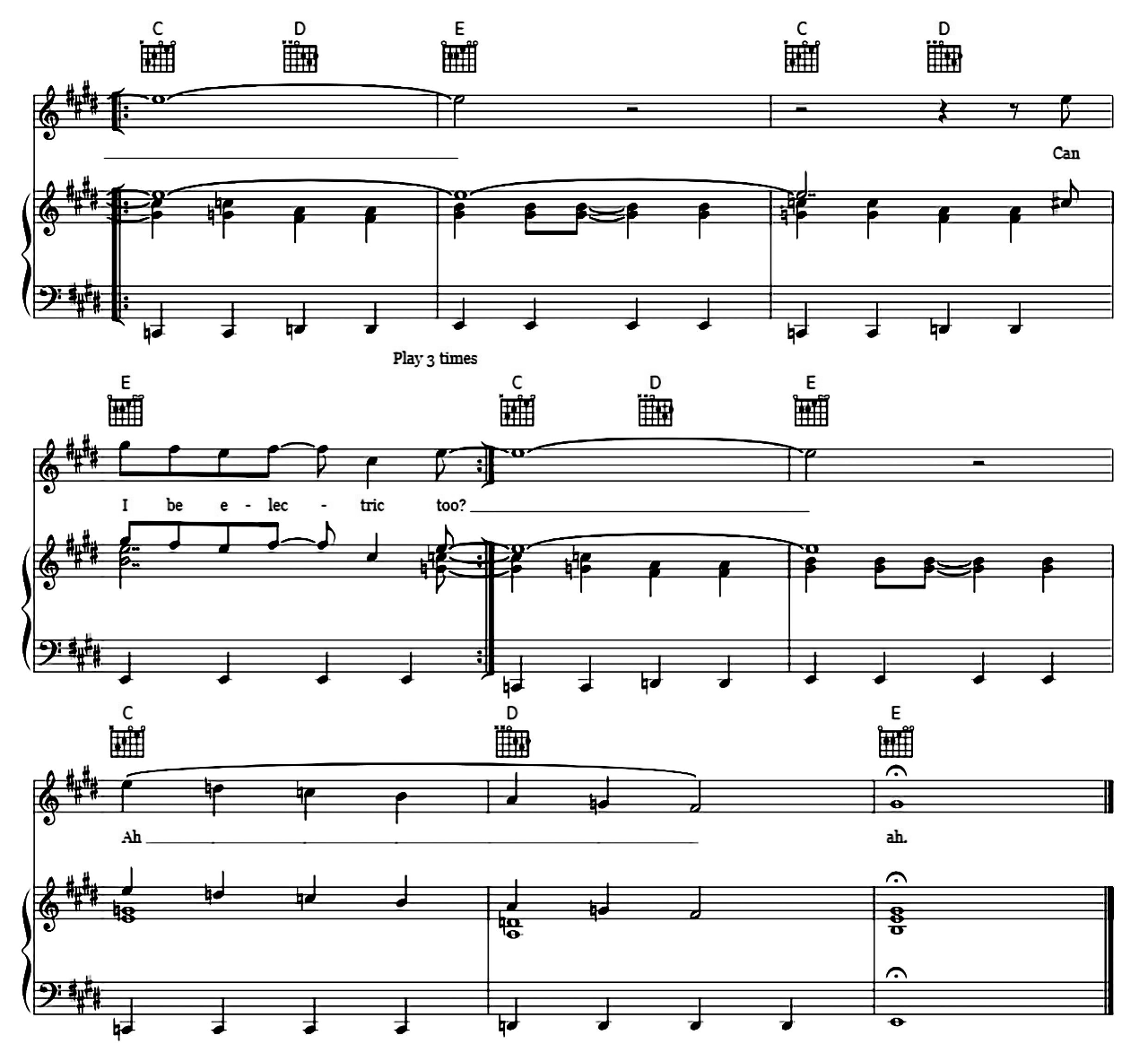 She's Electric sheet music 5