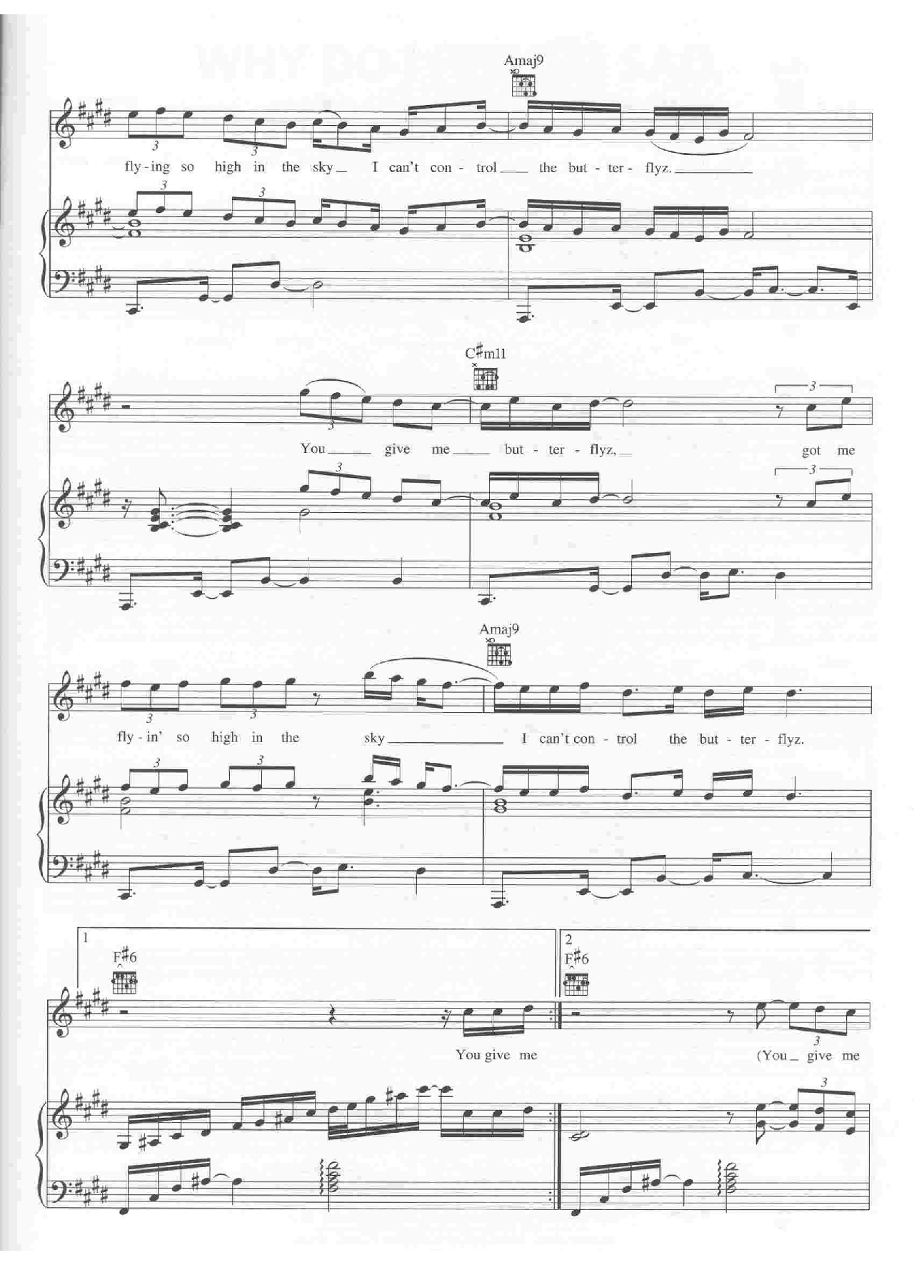 Butterflyz sheet music 7