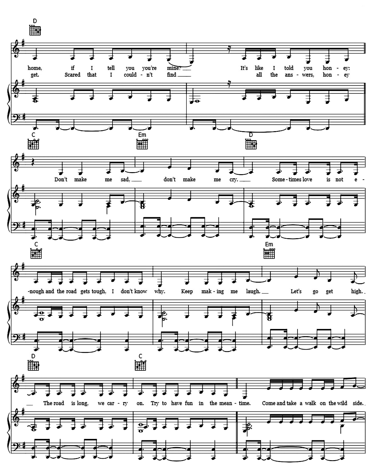 Born To Die sheet music 3