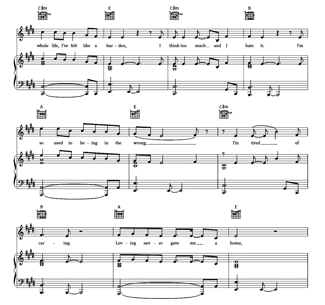 Silence sheet music 7