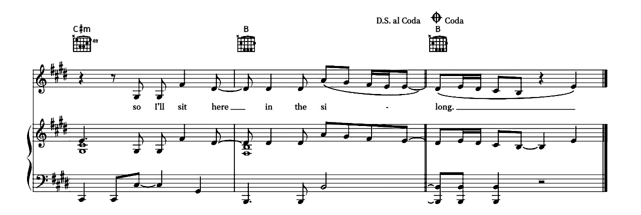 Silence sheet music 8