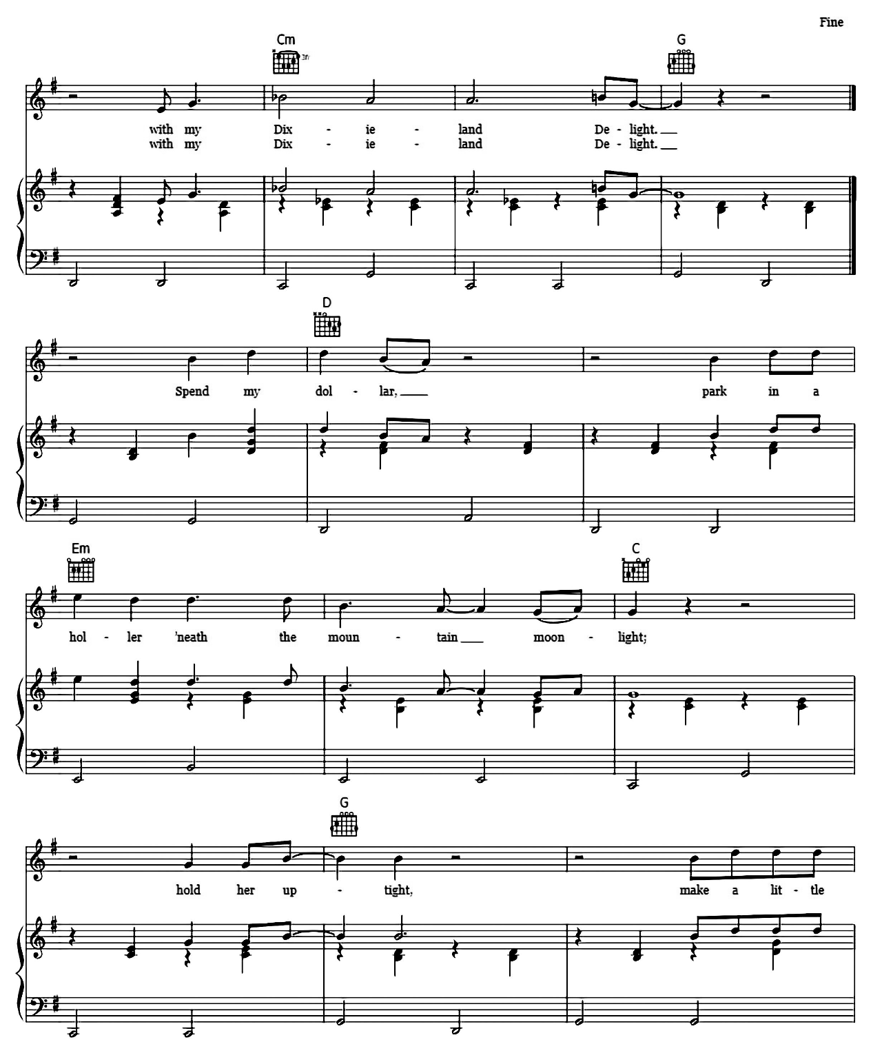 Dixieland Delight sheet music 3