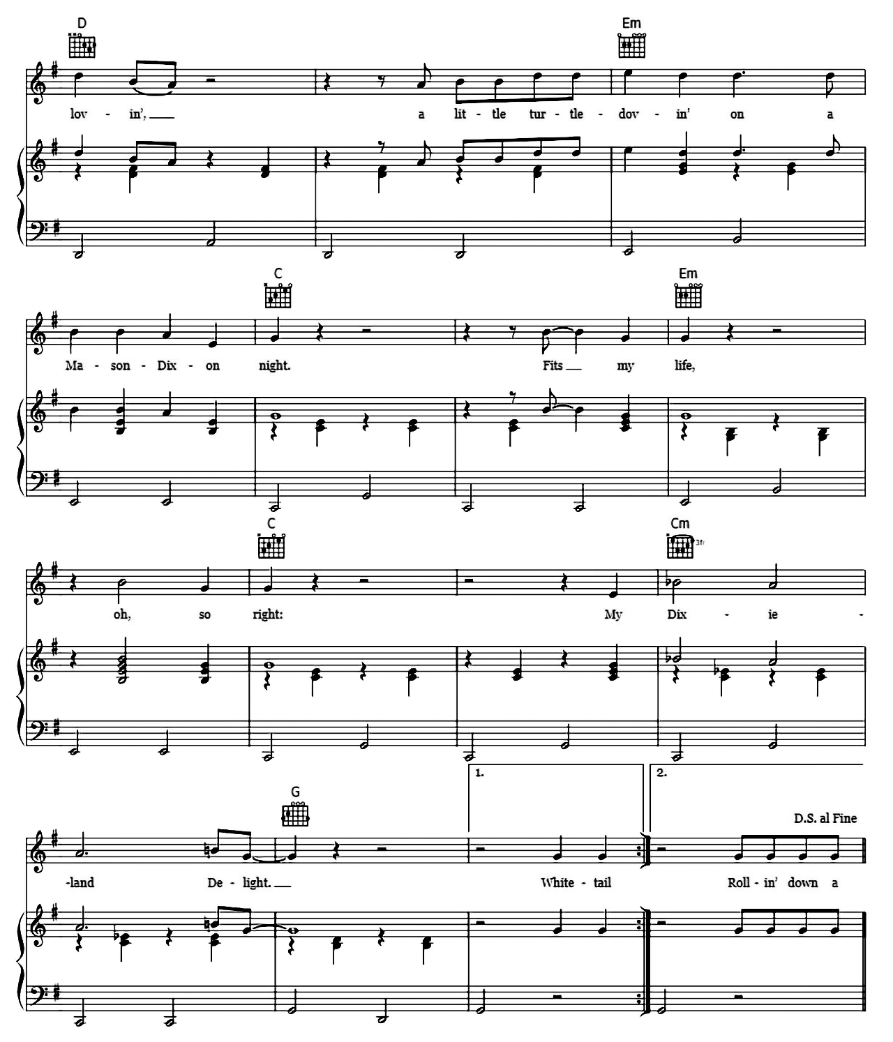Dixieland Delight sheet music 4