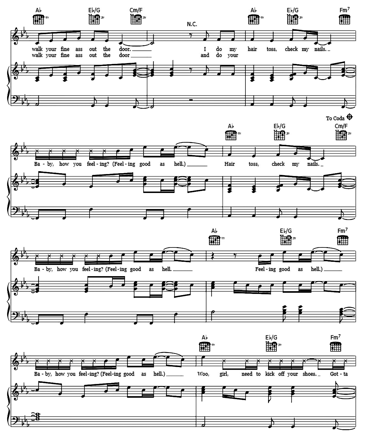 Good As Hell sheet music 3