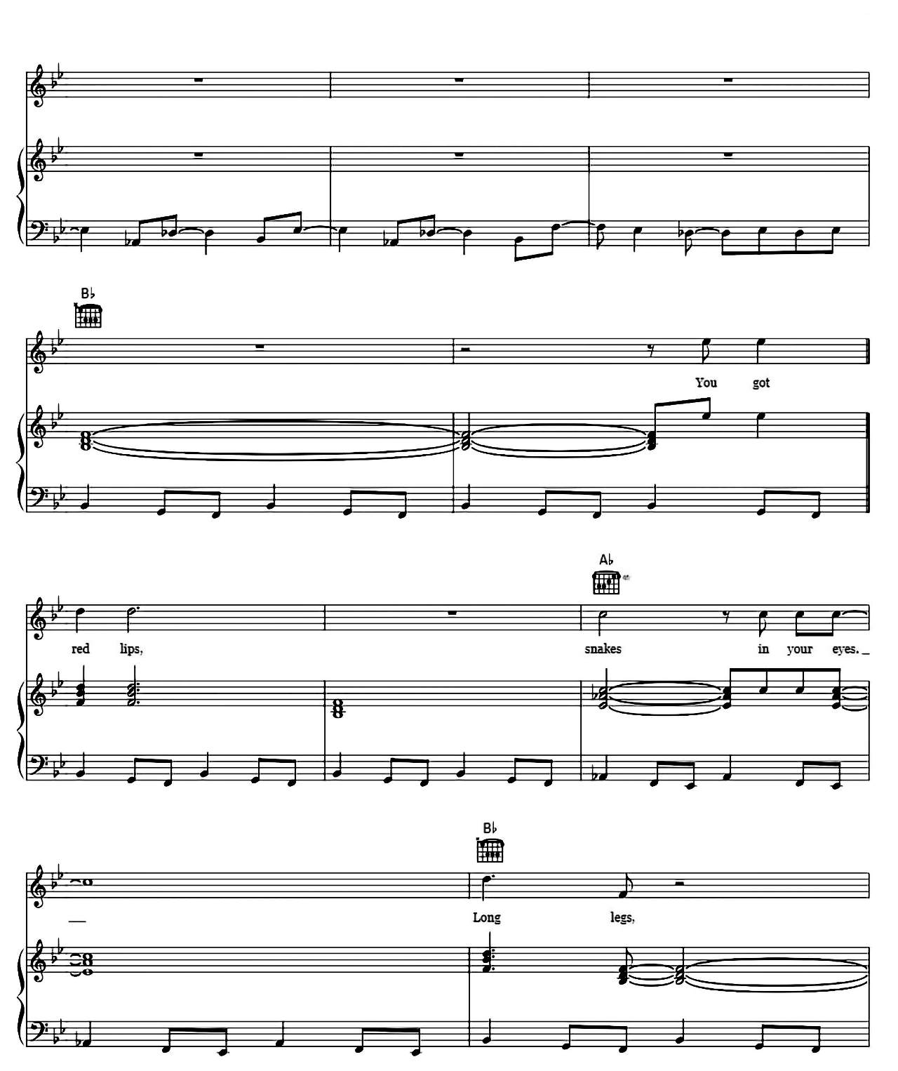 Body Language sheet music 3