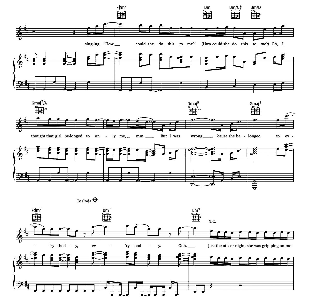 Smokin Out The Window sheet music 3