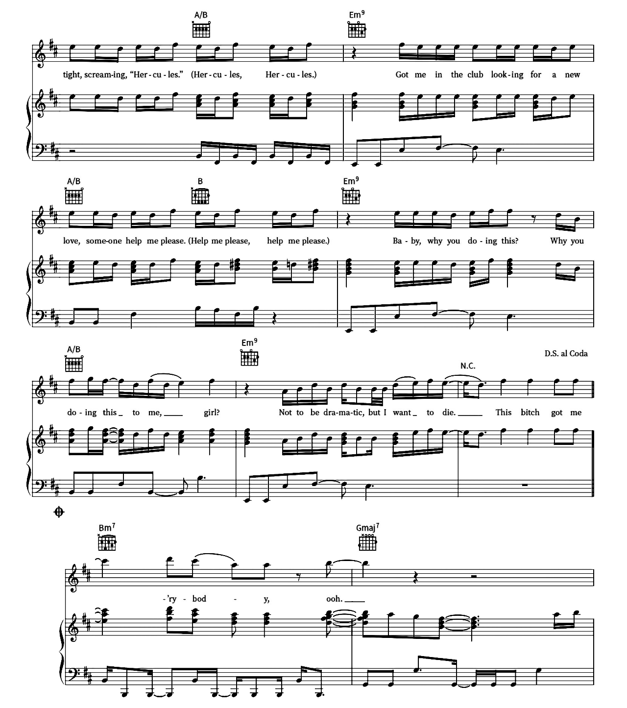 Smokin Out The Window sheet music 4