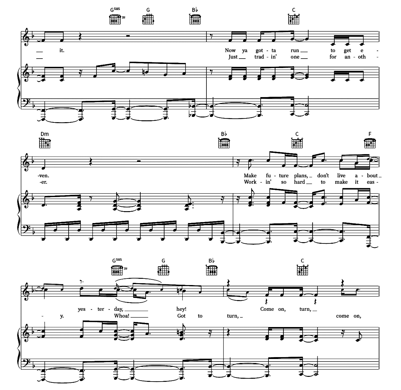 Right Now sheet music 4