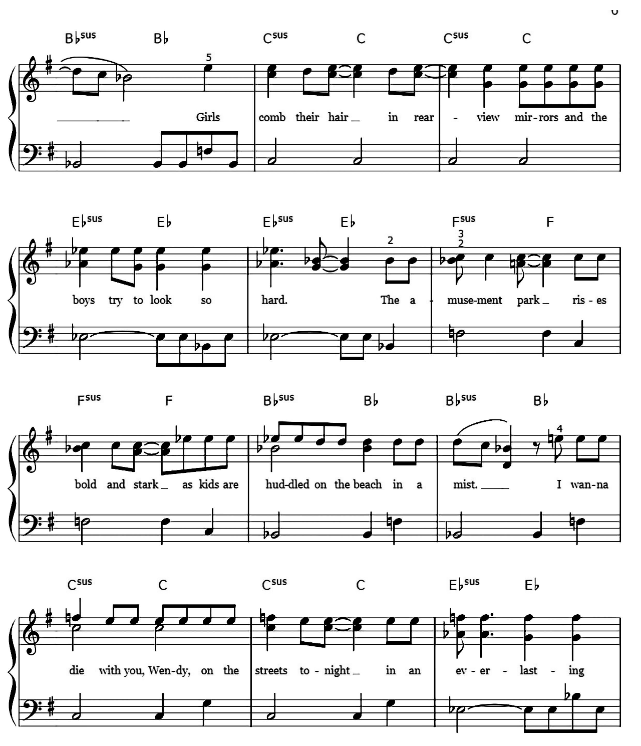 Born To Run sheet music 6