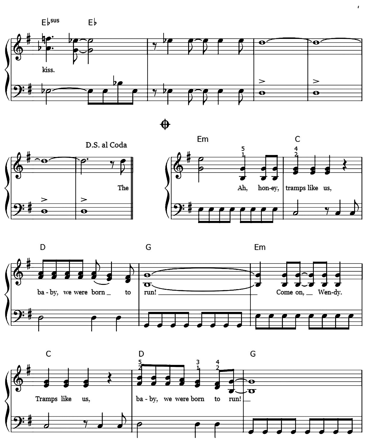Born To Run sheet music 7