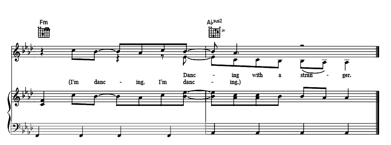Dancing With A Stranger sheet music 6