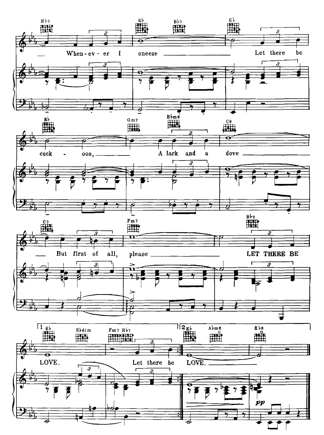 Let There Be Love sheet music 3