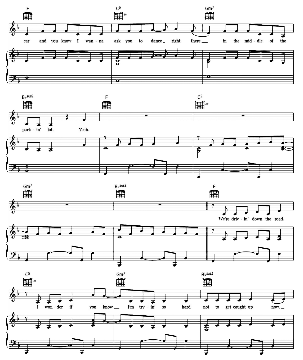 Fearless sheet music 2