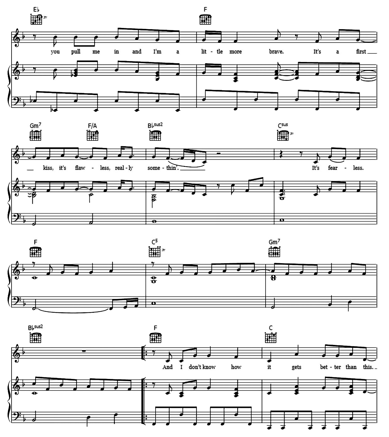Fearless sheet music 6