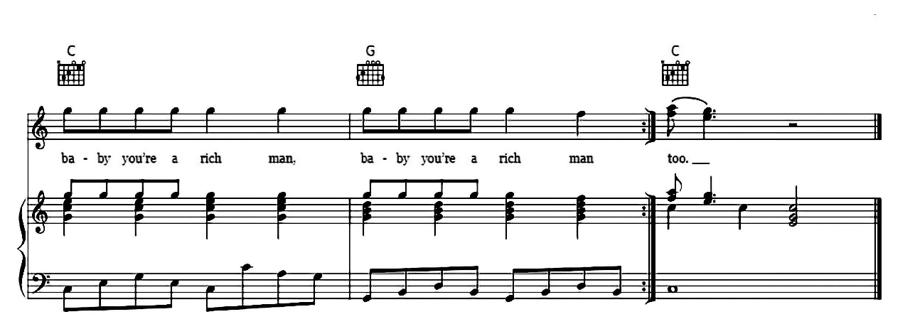 Baby You're A Rich Man sheet music 5