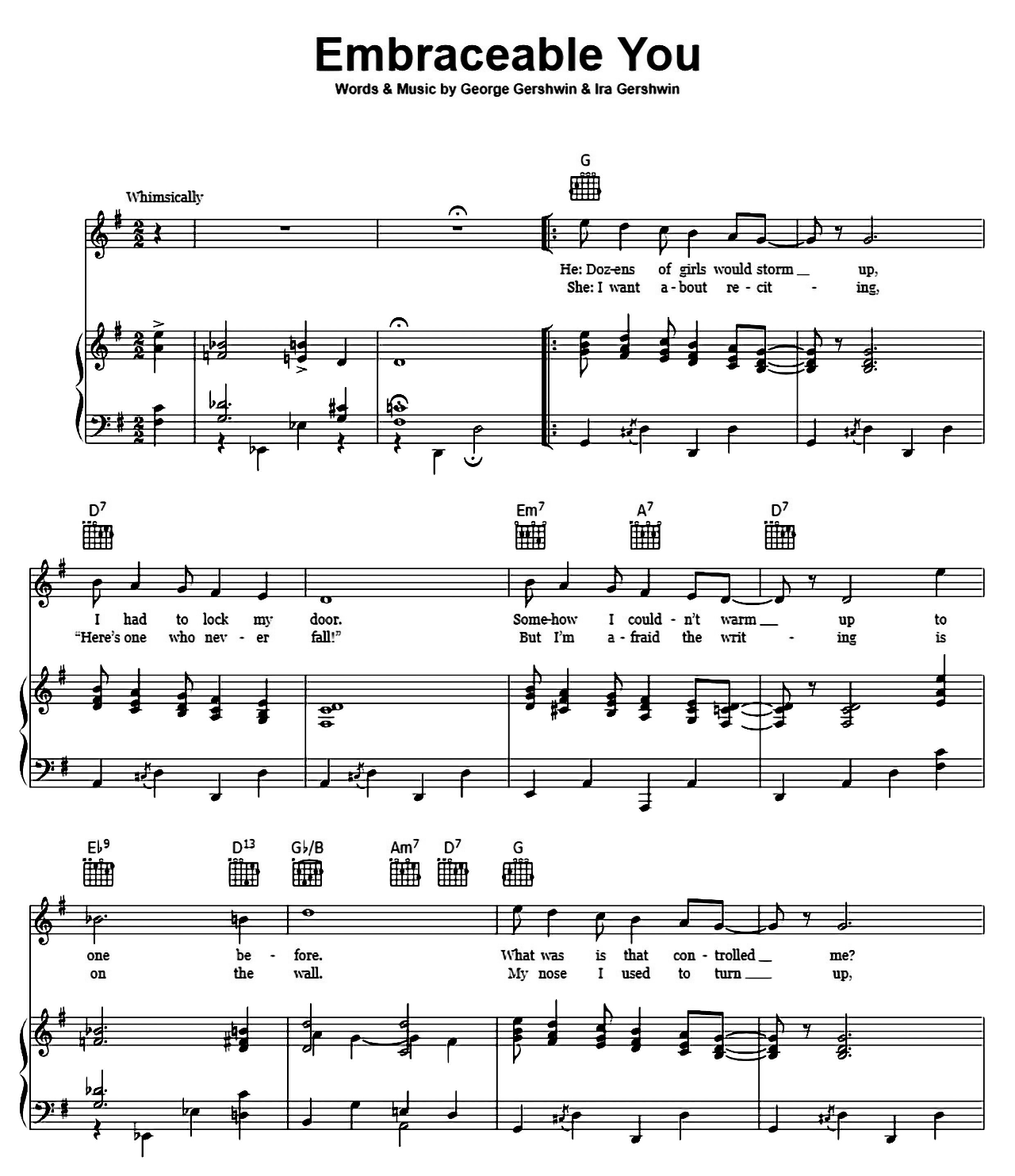 Embraceable You sheet music