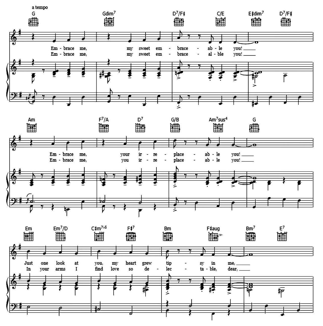Embraceable You sheet music 3