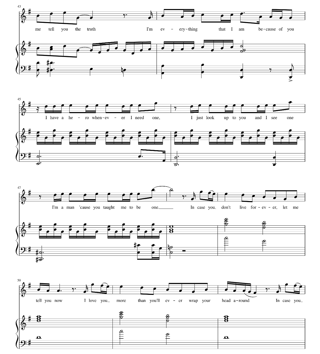 In Case You Don't Live Forever sheet music 5