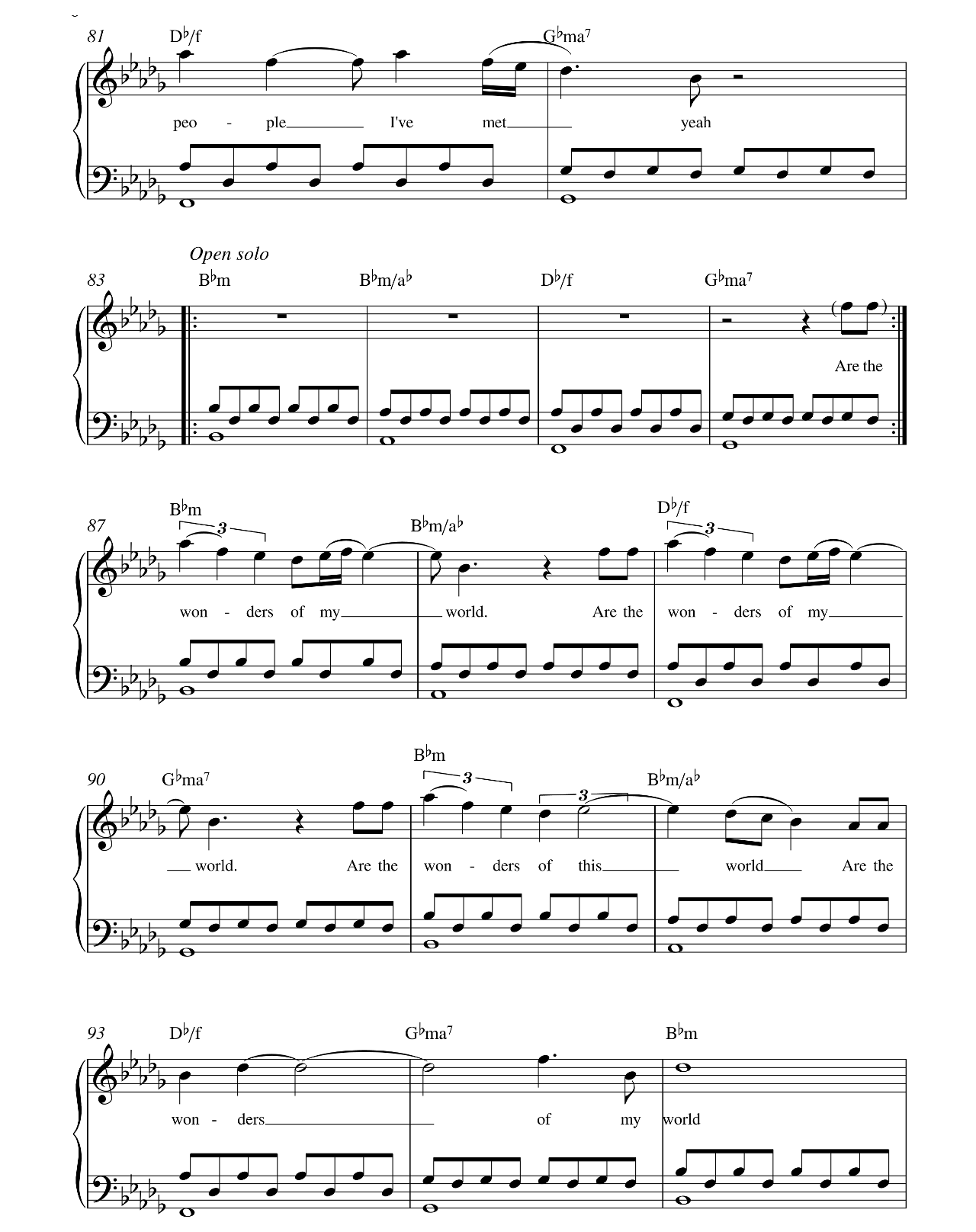 Hometown Glory sheet music 6