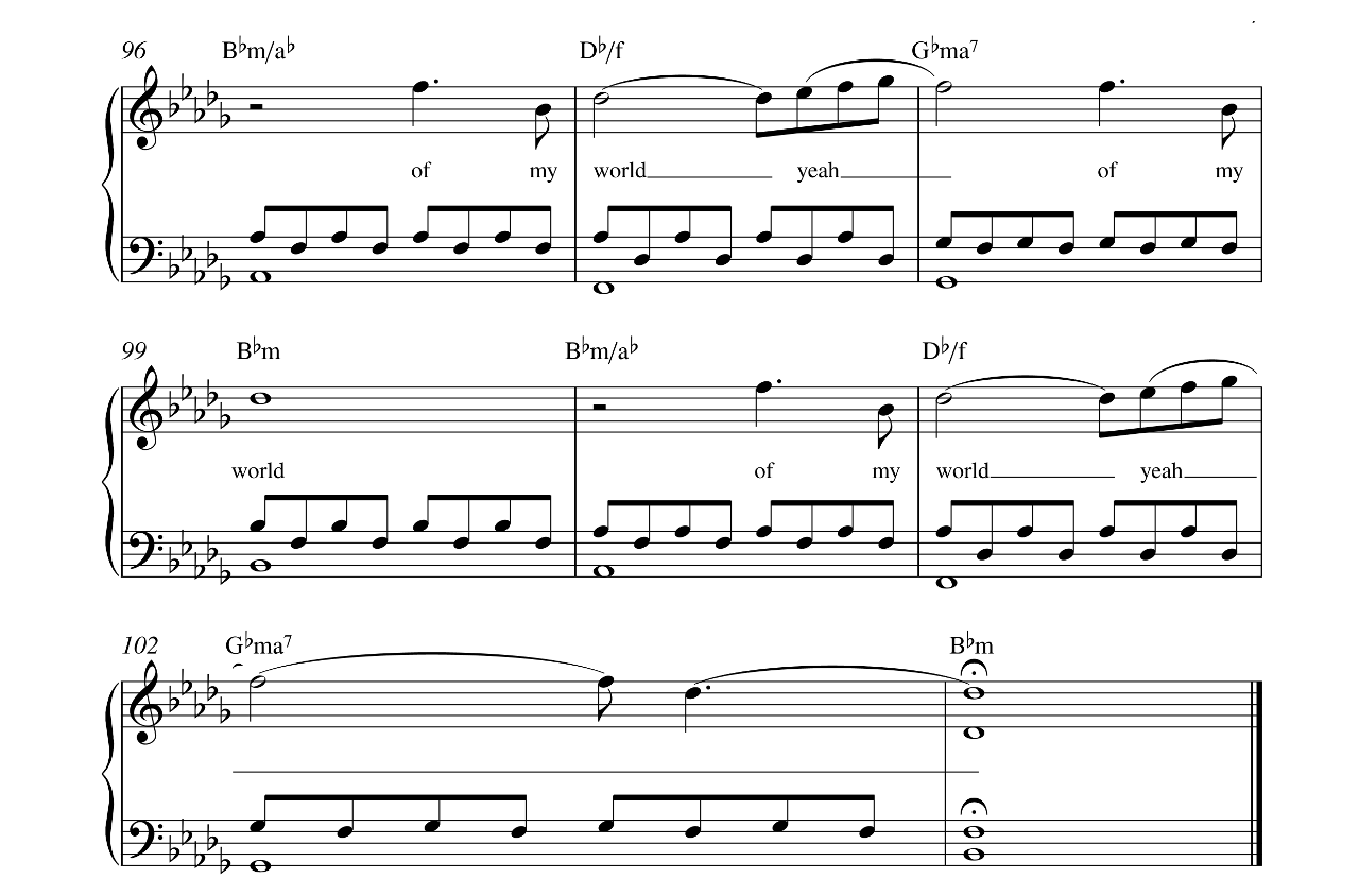 Hometown Glory sheet music 7