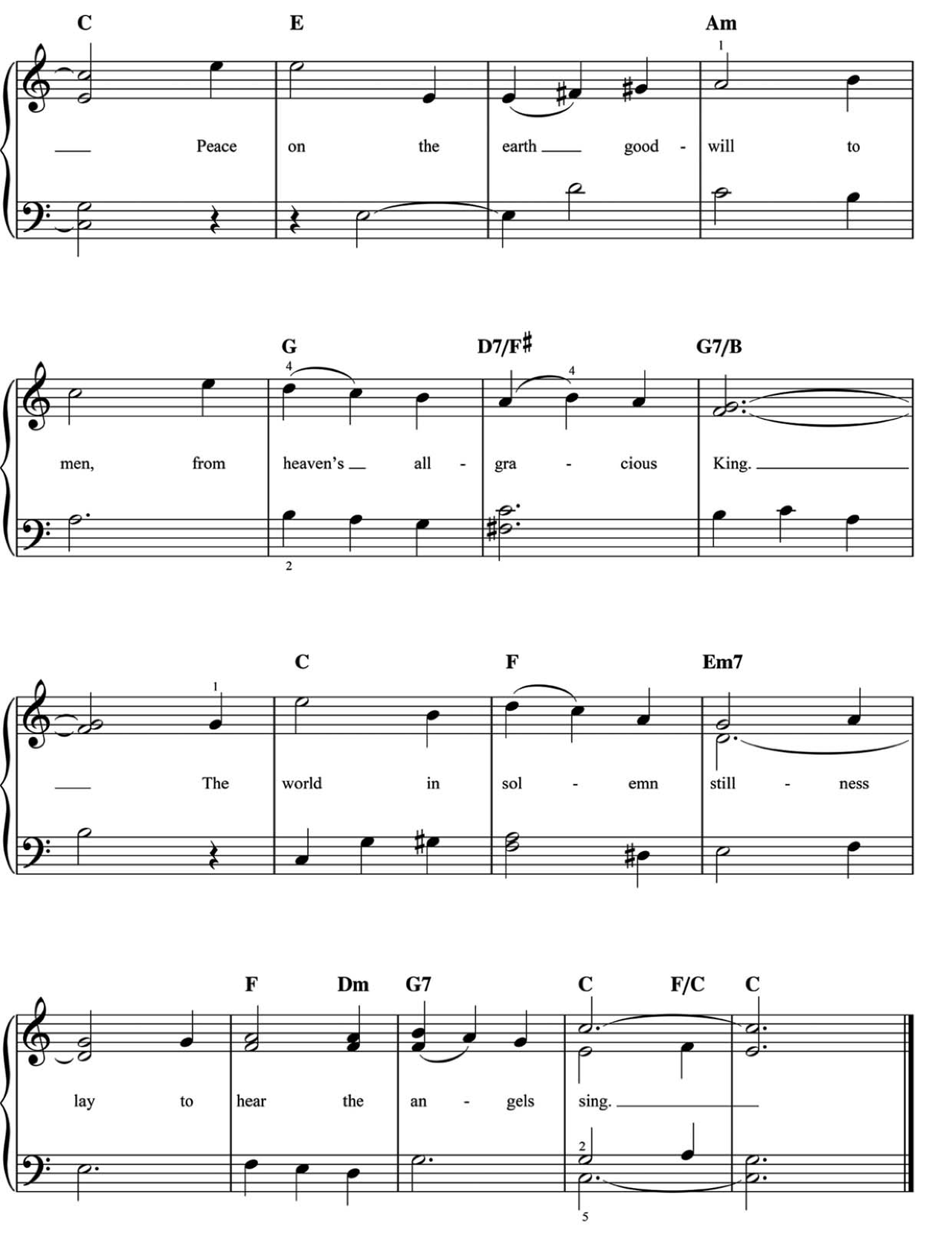 It Came Upon The Midnight Clear sheet music 2