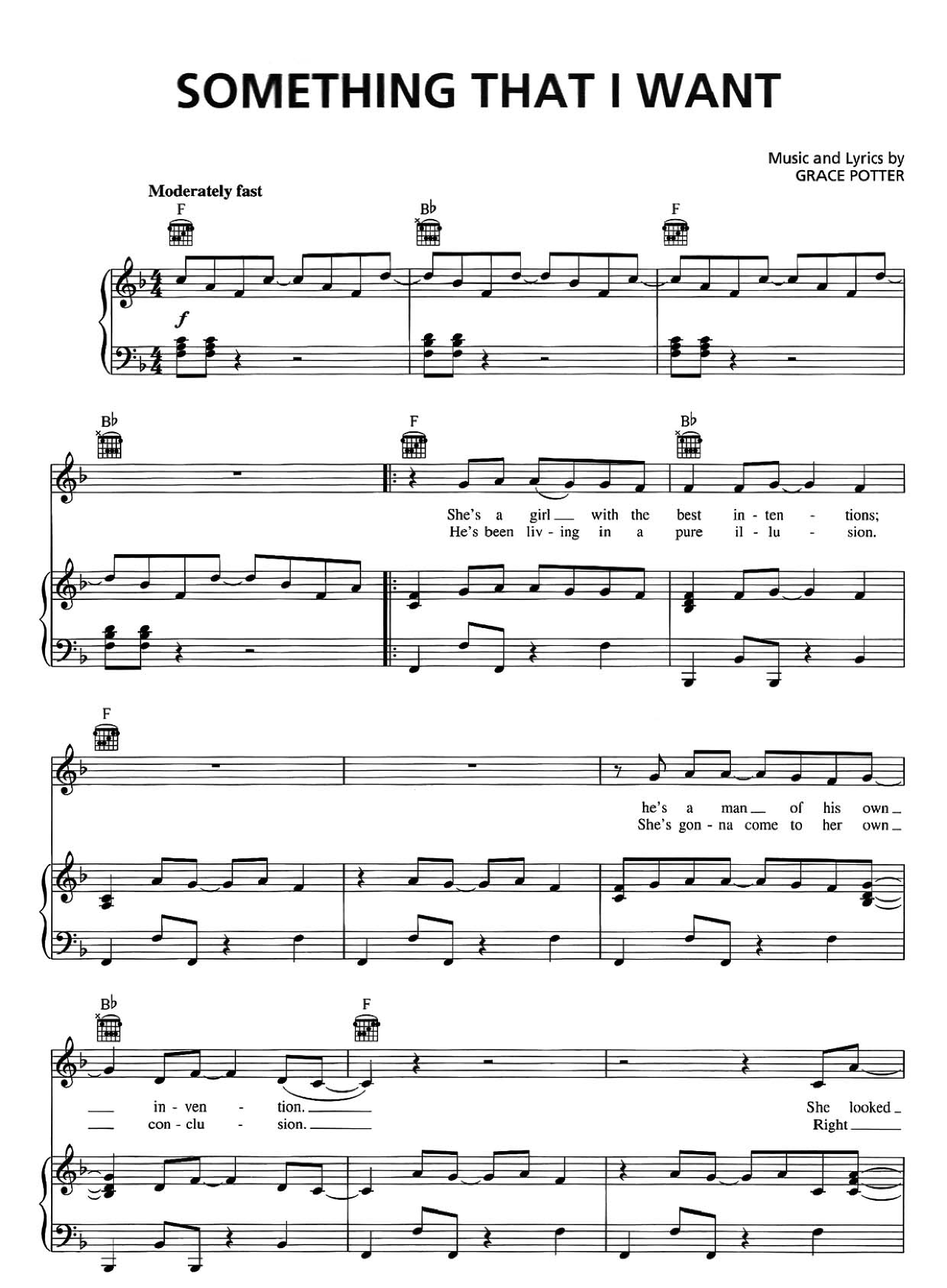 Something That I Want (from Tangled) sheet music